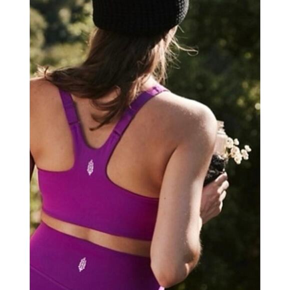 NWT FP Movement x Hatch Never Better Square Neck Maternity Bra Purple Size XL - Picture 2 of 6